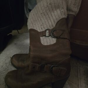 Brown Heeled Boots